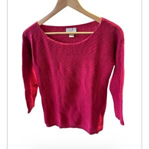 LOFT Women's Vibrant Magenta Sweater